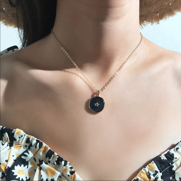 3/$30 RESTOCKED! Star Moon Lightening Round Pendant Necklace Boho Cute - Picture 4 of 10